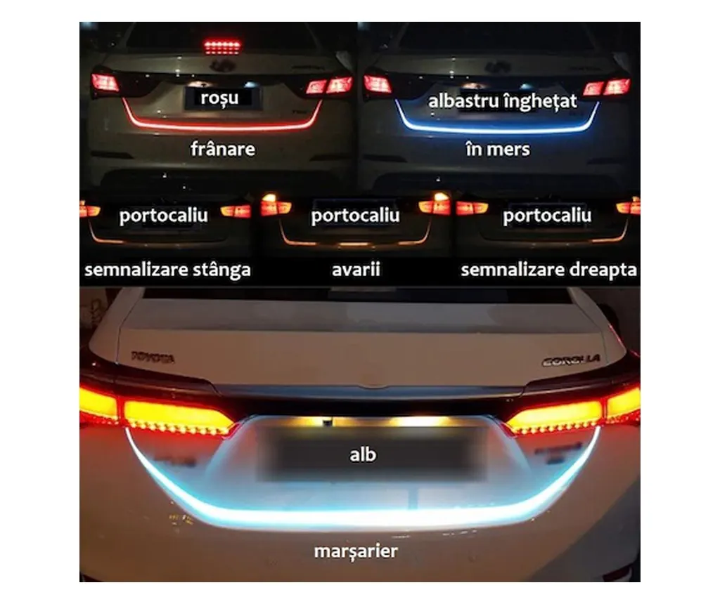 Banda LED Auto Activa – Semnalizare Dinamica 120 cm [10]