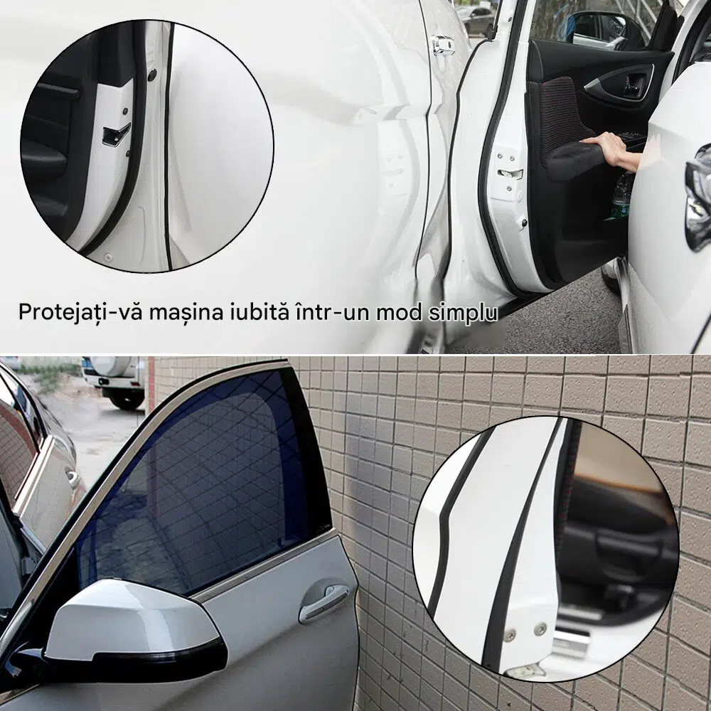 banda protectie usa auto pvc cauciucat negru 5m MaffStuff [3]
