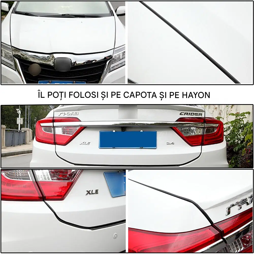 banda protectie usa auto pvc cauciucat negru 5m MaffStuff [6]