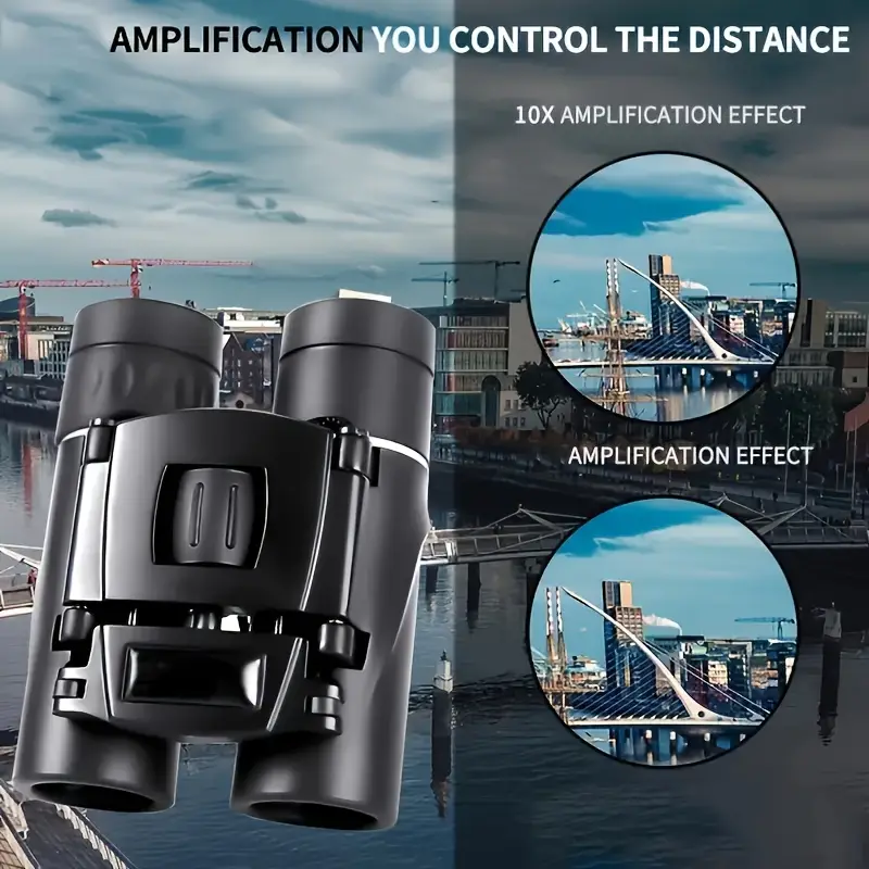 Binoclu HD 8X21 Telescop portabil Binoclu profesional Aventuri în aer liber Sport și călătorii Camping și explorare Observarea păsărilor Drumeții Concerte Vânătoare Vizualizare la distanță Focalizare centrală Rezistent la apă Design pliabil [16]