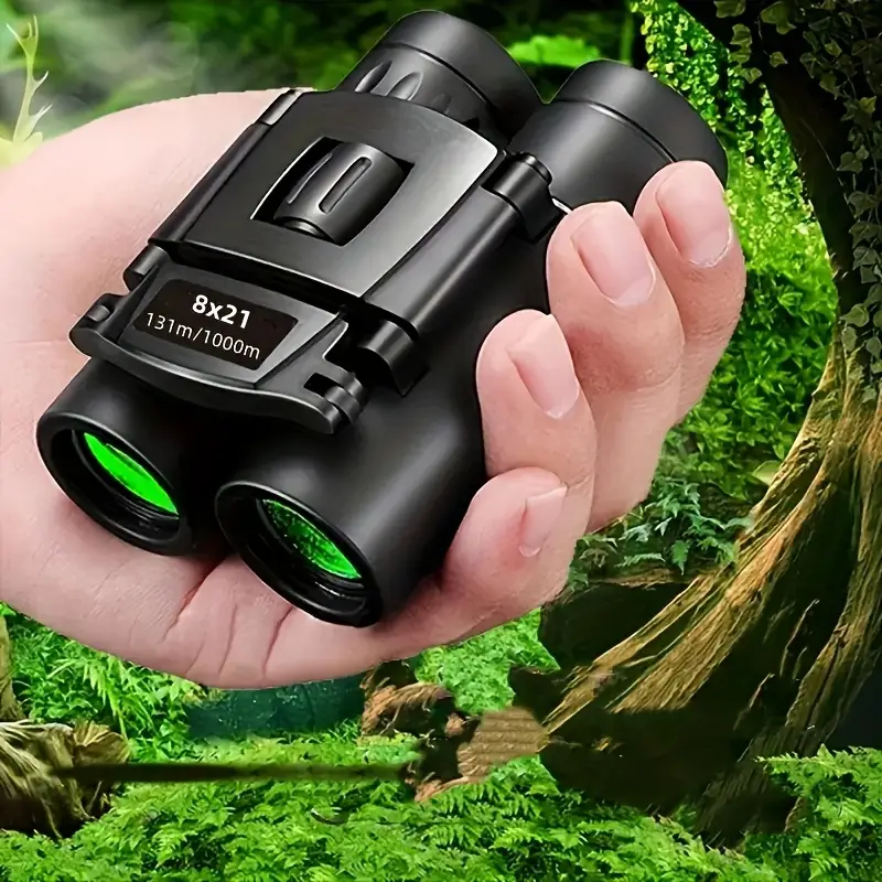 Binoclu HD 8X21 Telescop portabil Binoclu profesional Aventuri în aer liber Sport și călătorii Camping și explorare Observarea păsărilor Drumeții Concerte Vânătoare Vizualizare la distanță Focalizare centrală Rezistent la apă Design pliabil [5]