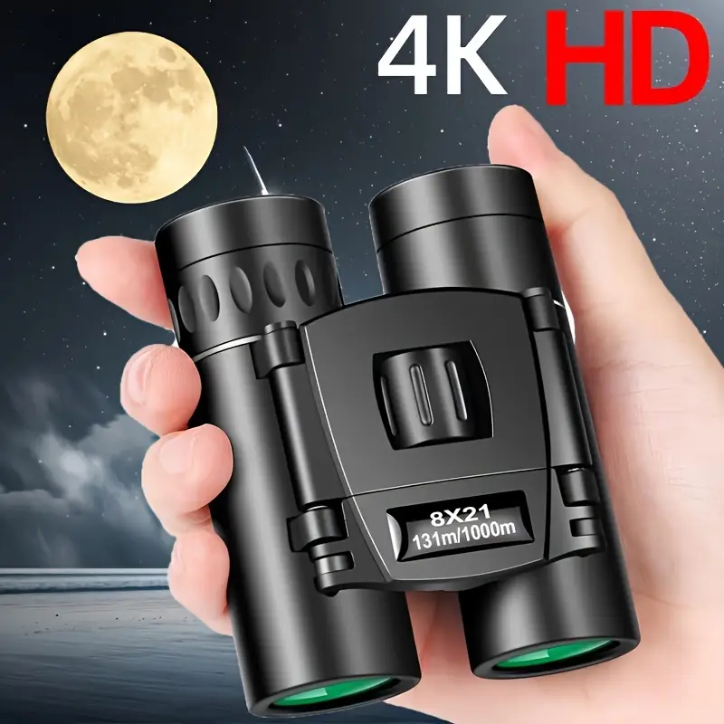 Binoclu HD 8X21 Telescop portabil Binoclu profesional Aventuri în aer liber Sport și călătorii Camping și explorare Observarea păsărilor Drumeții Concerte Vânătoare Vizualizare la distanță Focalizare centrală Rezistent la apă Design pliabil [15]