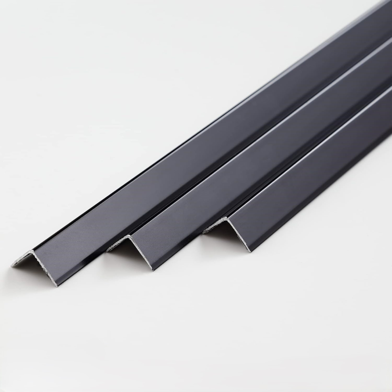 Protector colț perete aluminiu negru 20x20mm set 3 bucăți [3]