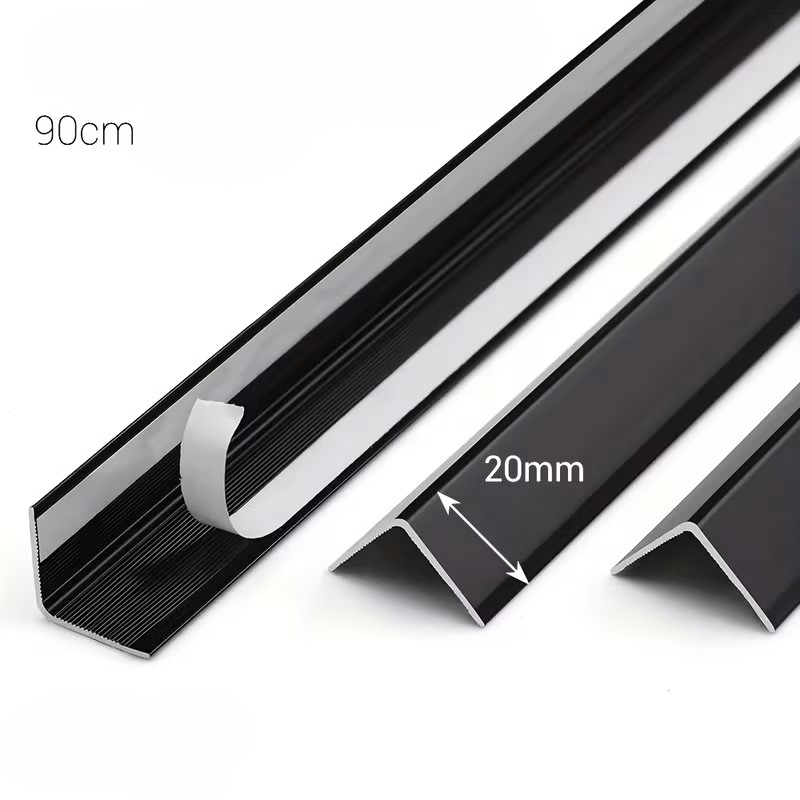 Protector colț perete aluminiu negru 20x20mm set 3 bucăți [5]