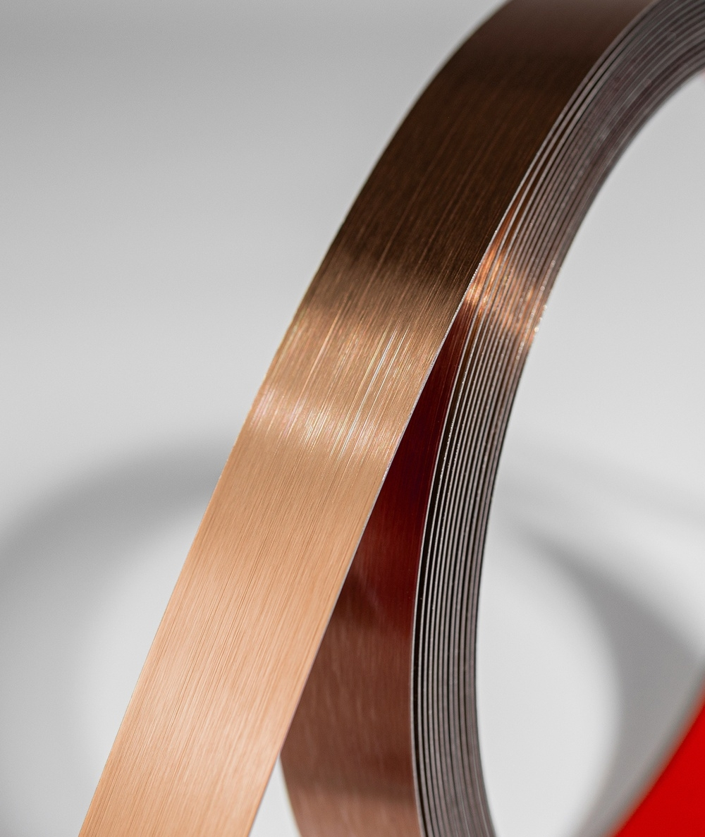 Bandă decorativă adezivă inox bronz periat brushed rose gold [4]