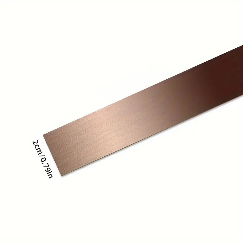 Bandă decorativă adezivă inox bronz periat brushed rose gold [2]