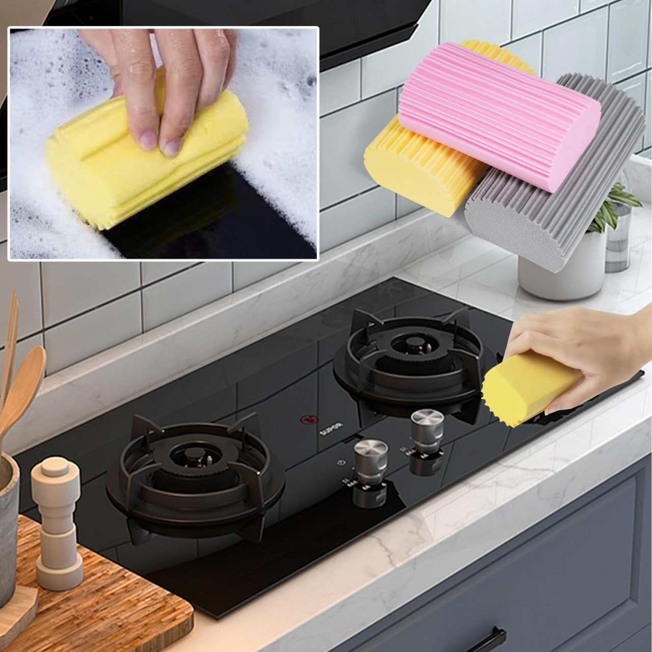 burete magic curățenie burete universal curățenie burete cu absorbție mare burete anti static burete anti alergic burete multifuncțional burete curățenie bucătărie burete curățenie baie burete melamină [10]