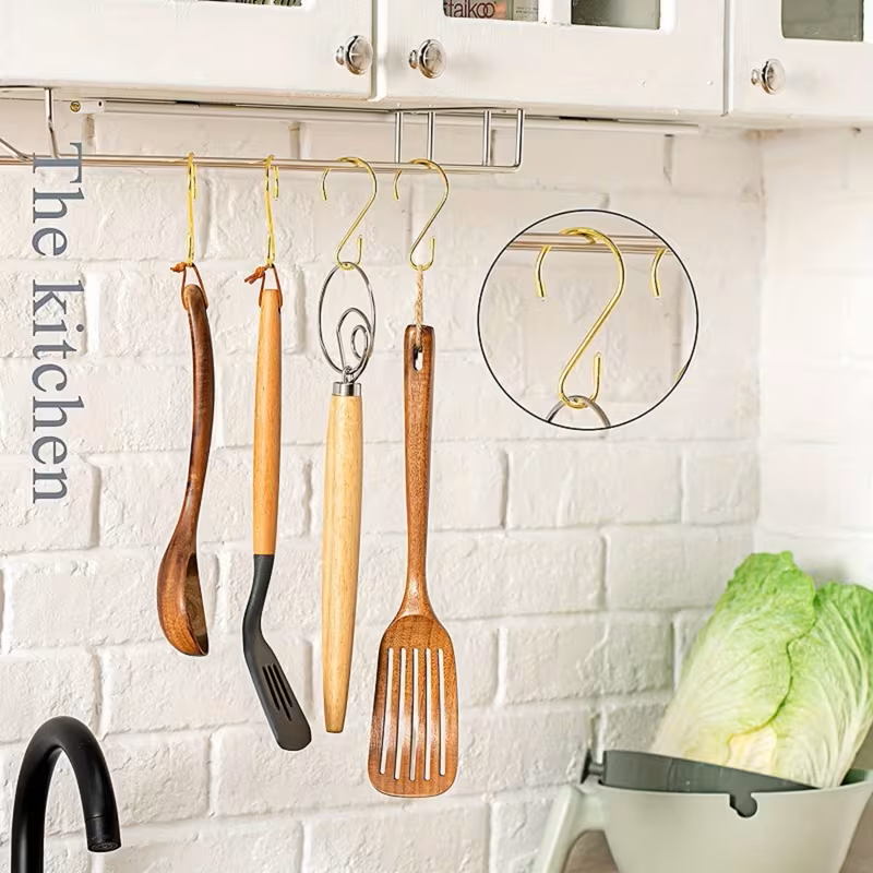 carlige suspendare forma s inox auriu MaffStuff [5]