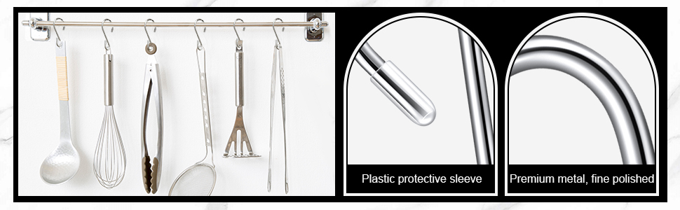 carlige tip s inox negru maffstuff [6]
