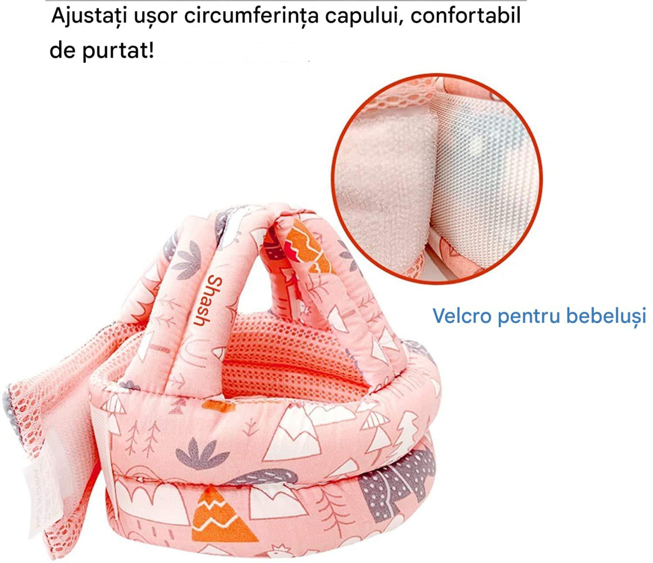 casca protectie bebelusi antisoc roz maffstuff [5]