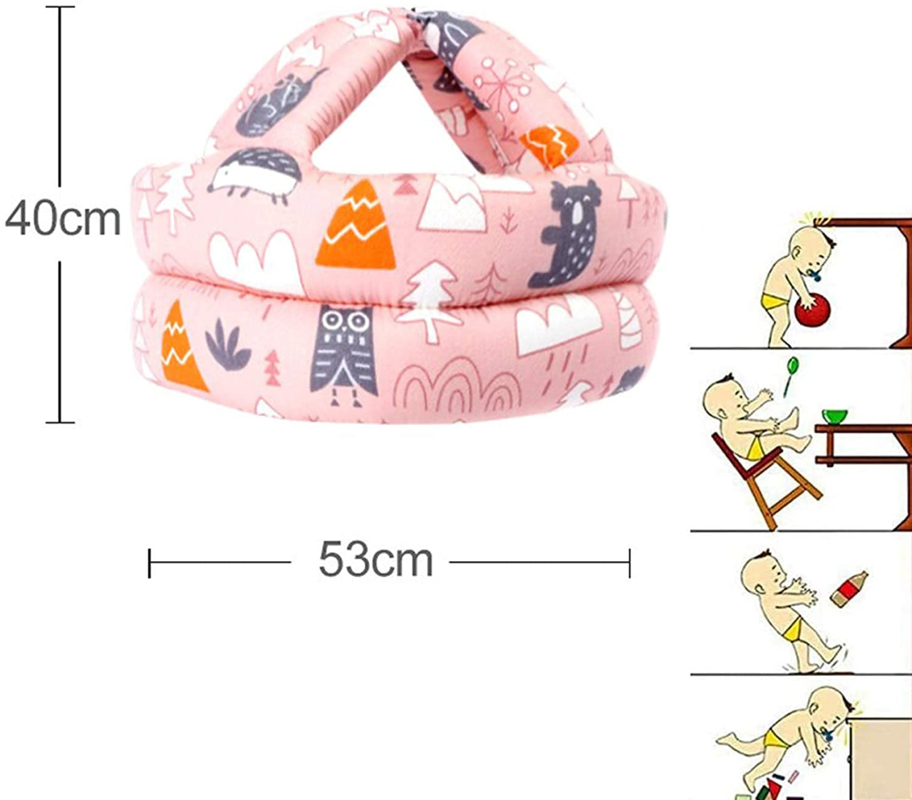 casca protectie bebelusi antisoc roz maffstuff [4]