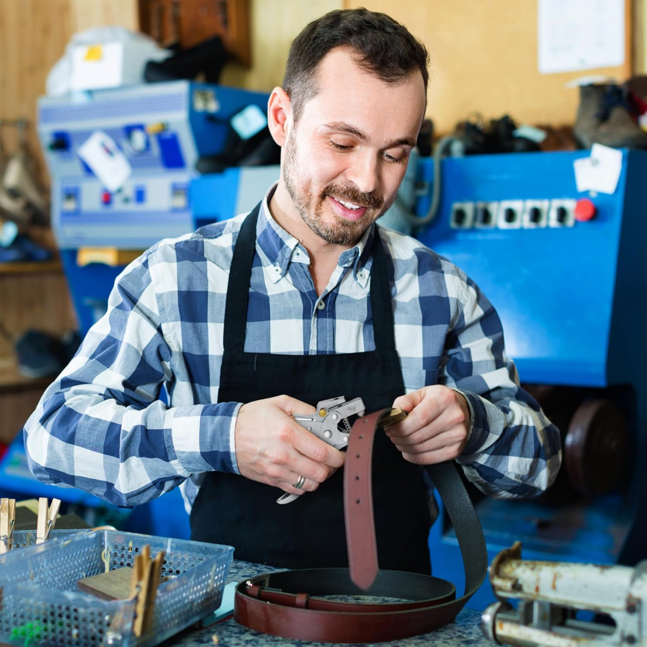 Clește de Capsat pentru Textile, Piele, Hârtie și Plastic – 100 Capse Ø5mm, Oțel Inoxidabil, Ideal pentru Diverse Proiecte [3]