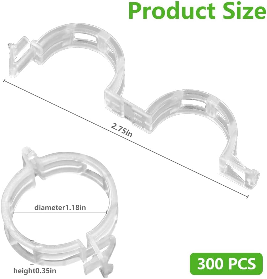 Set 100 Clipsuri pentru Lăstari și Corzi – Diametru 2.5/3 cm [4]