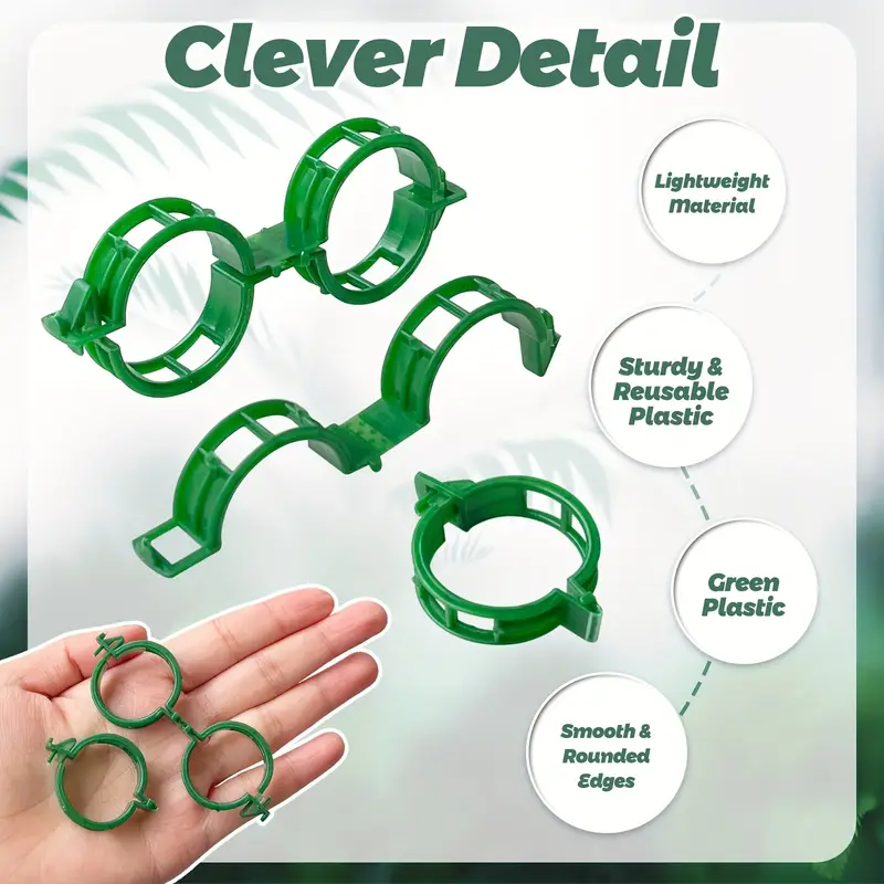 Set 100 Clipsuri pentru Lăstari și Corzi – Diametru 2.5/3 cm [9]