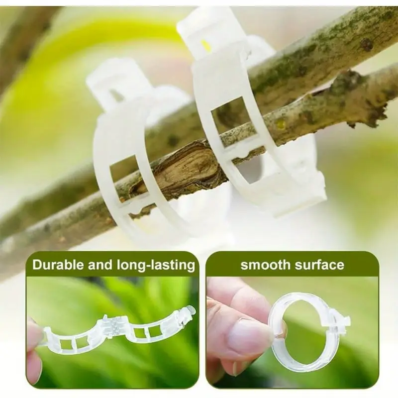 Set 100 Clipsuri pentru Lăstari și Corzi – Diametru 2.5/3 cm [10]