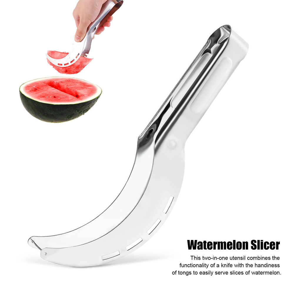 Cuțit Feliator 2in1 cu Funcție de Clește pentru Tăiat și Servit Pepene, 22 cm – Eficient și Ușor de Folosit [10]