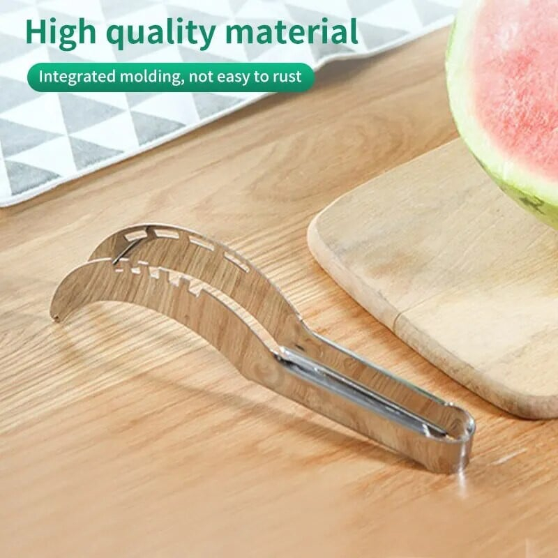 Cuțit Feliator 2in1 cu Funcție de Clește pentru Tăiat și Servit Pepene, 22 cm – Eficient și Ușor de Folosit [20]