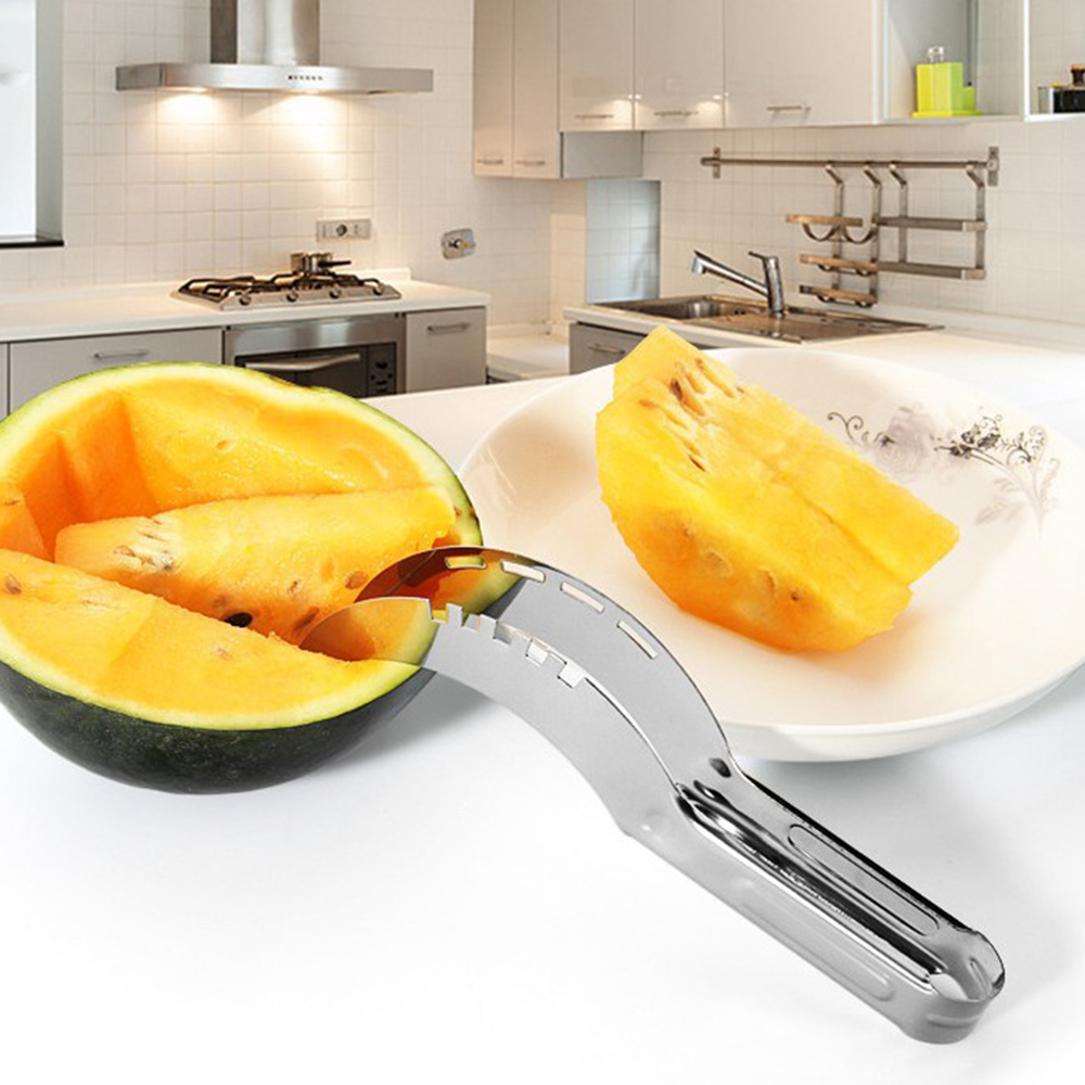 Cuțit Feliator 2in1 cu Funcție de Clește pentru Tăiat și Servit Pepene, 22 cm – Eficient și Ușor de Folosit [6]