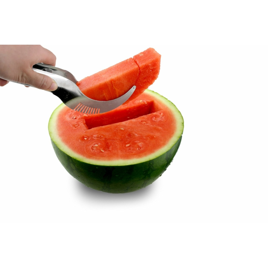 Cuțit Feliator 2in1 cu Funcție de Clește pentru Tăiat și Servit Pepene, 22 cm – Eficient și Ușor de Folosit [9]