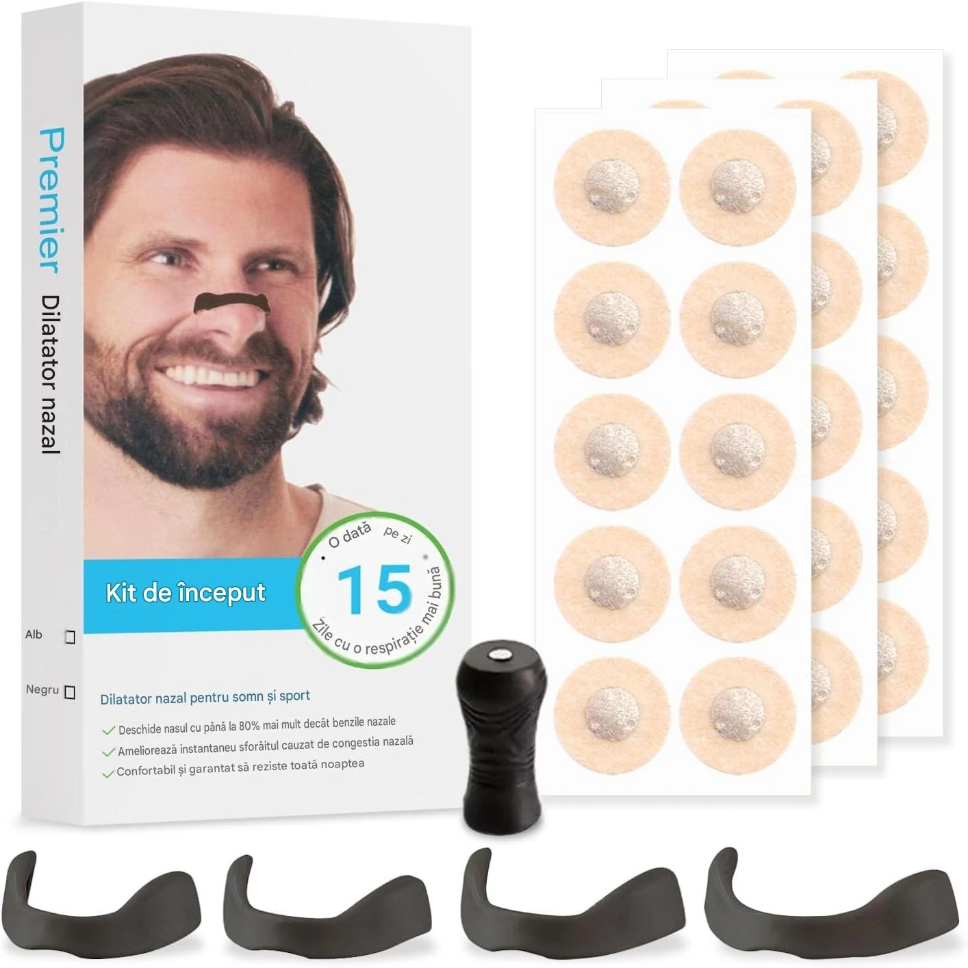 dispozitiv anti sforait dilatator nazal magnetic universal MaffStuff [3]