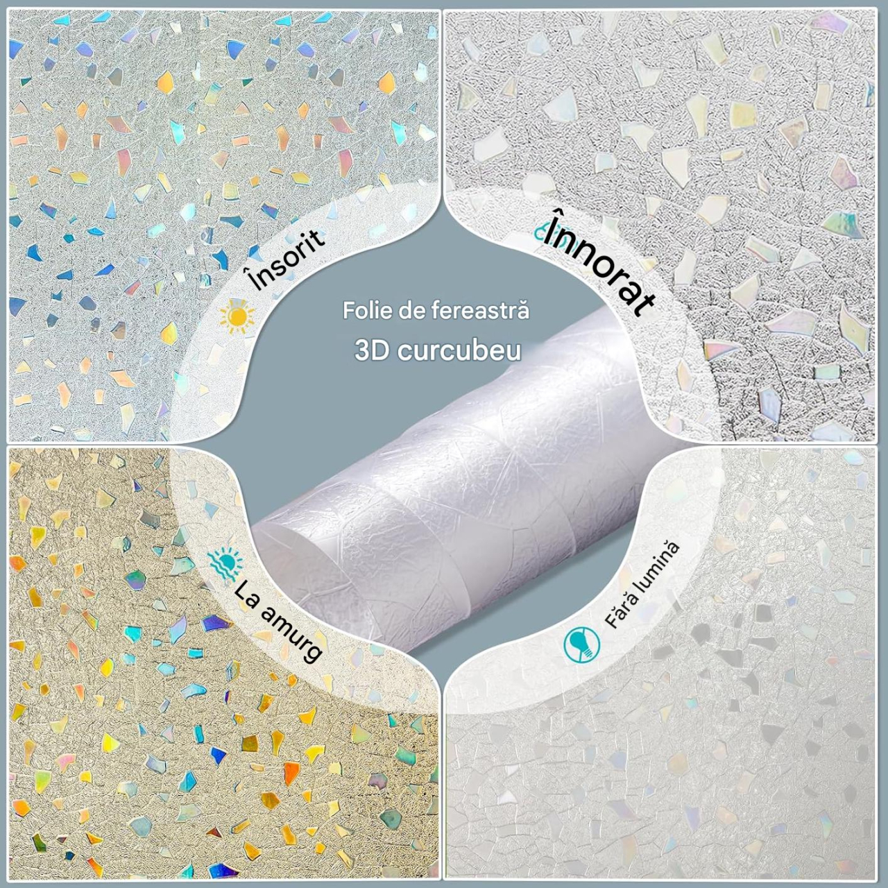 folie geam electrostatica holografica transparenta MaffStuff [14]