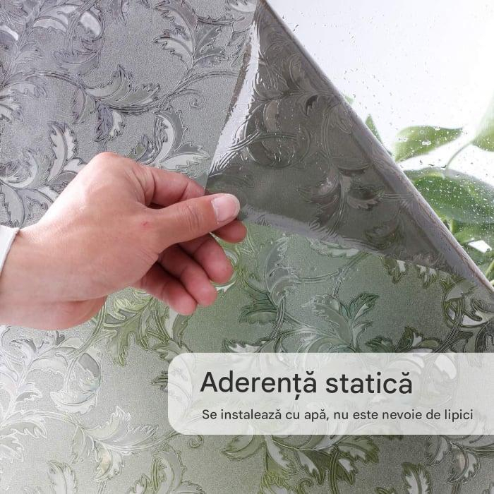 folie geam electrostatica frunze holografice MaffStuff [10]