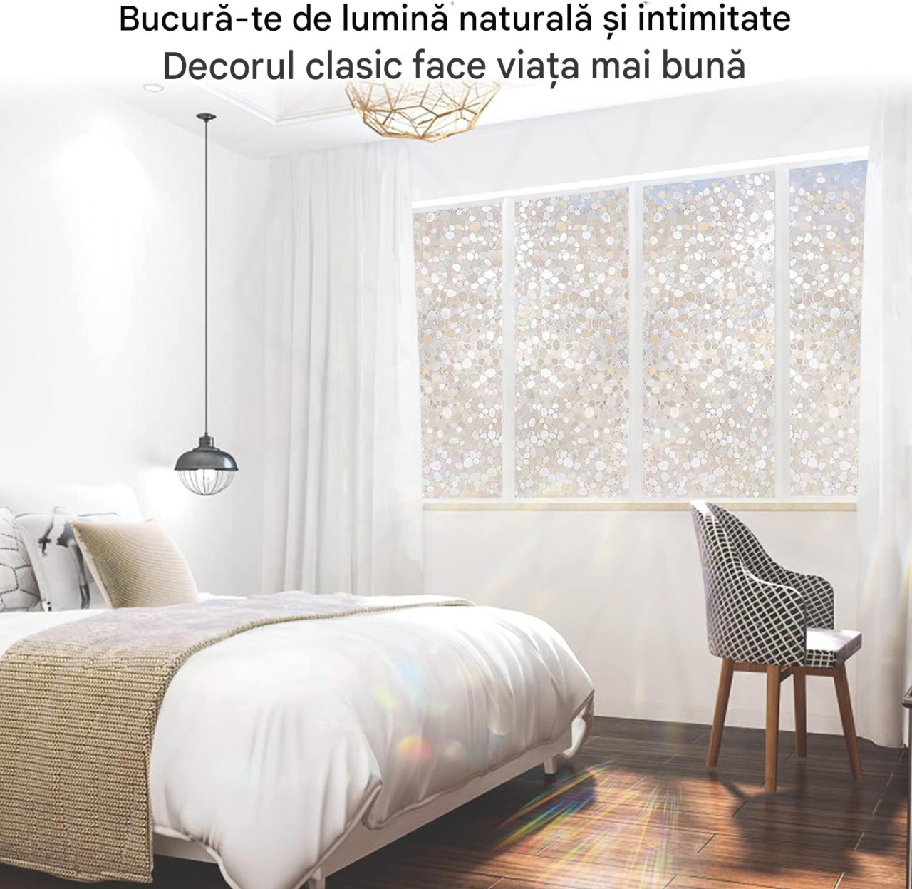 folie geam electrostatica model pietre holografice MaffStuff [17]