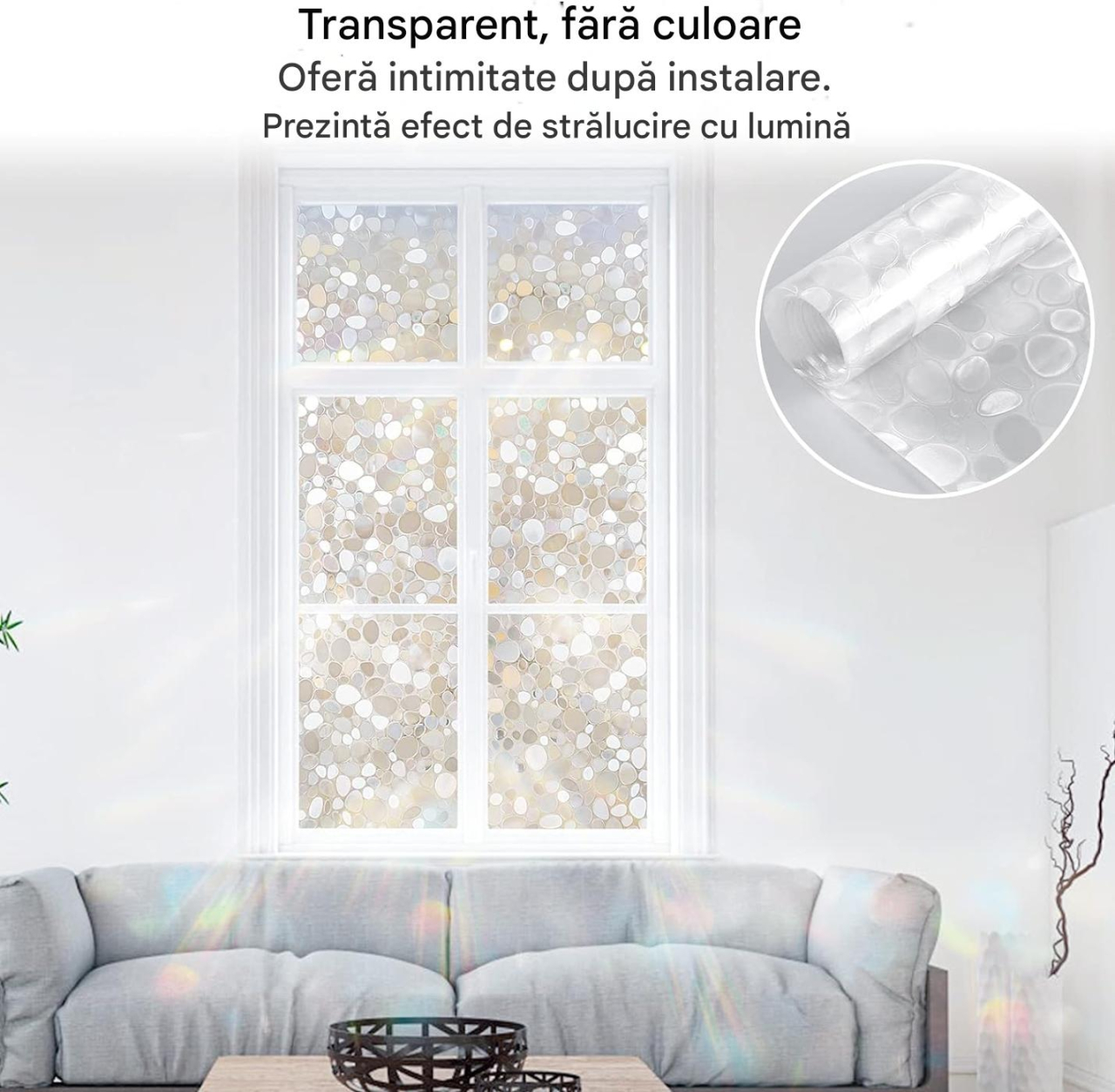 folie geam electrostatica model pietre holografice MaffStuff [11]