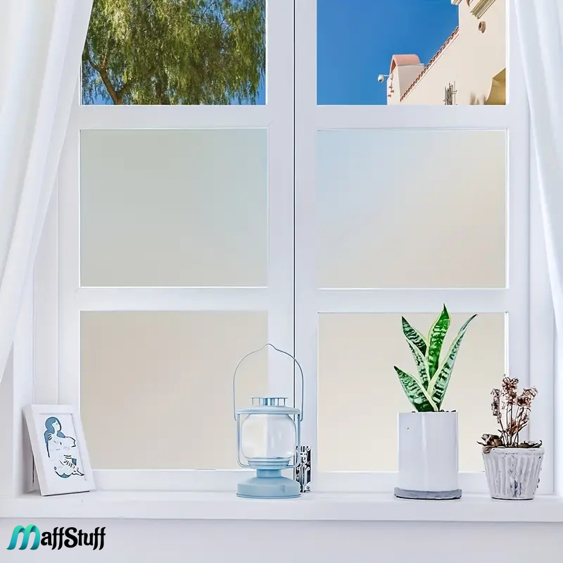 Folie Autocolanta Decorativa Pentru Geamuri Folie Autocolanta Decorativa Pentru Geamuri, Model Mat Frosted, Folie Geam Folie Geamuri cu Efect de Oglinda Folii ferestre Folie reflexiva pentru geam Folie autocolanta geam termopan Folie geam sa nu se vada din exterior Folie geam termopan sa nu se vada in casa [13]