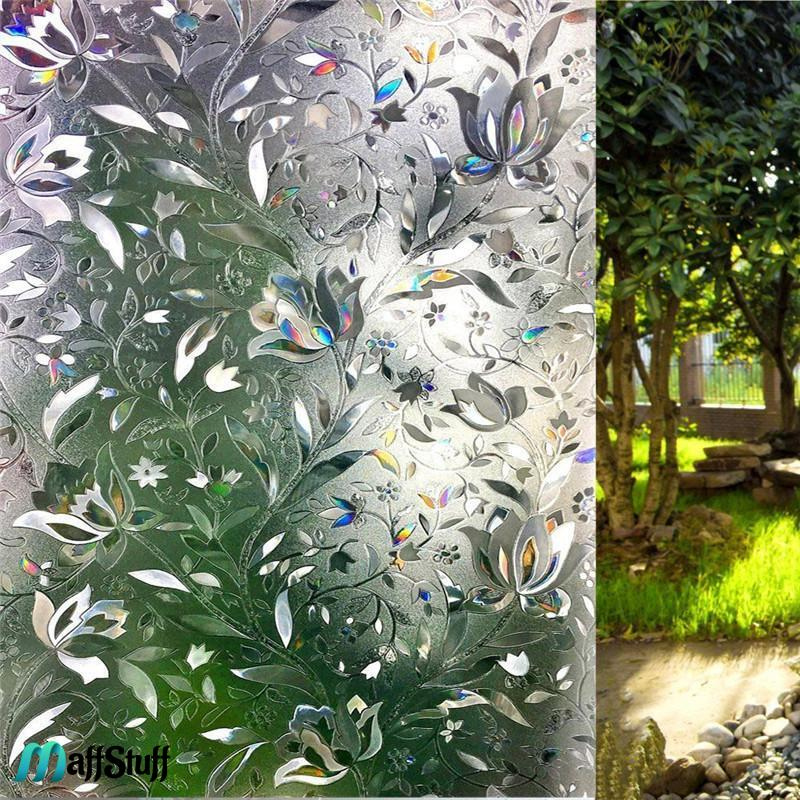 Folie Decorativa Geamuri, Model Floral Lalea 3D, Folie Decorativa Pentru Geam Folie autocolanta geam Folie Geam Folie autocolanta geam termopan Folie geam sa nu se vada din exterior Folie geam termopan sa nu se vada in casa Folie adeziva pentru geam [16]