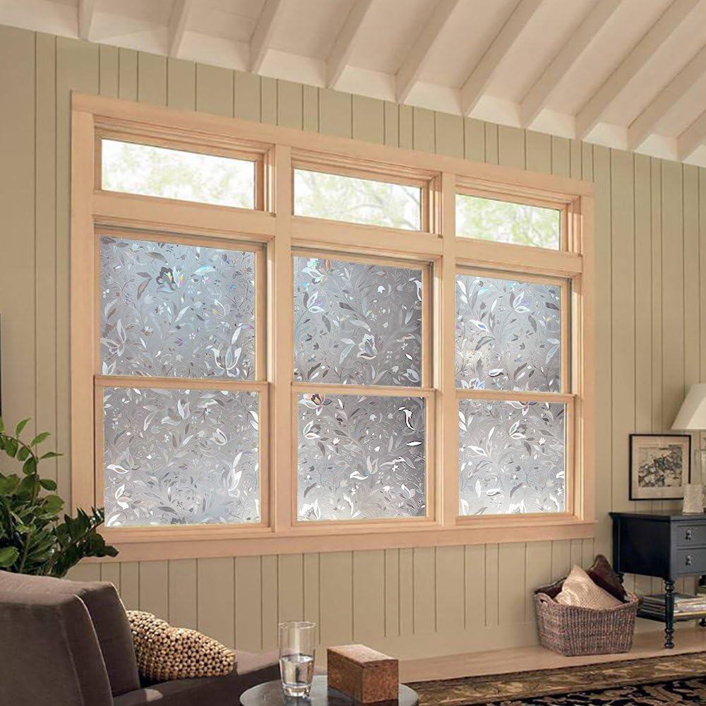 folie geam decorativa lalea 3d intimitate multicolor MaffStuff [4]