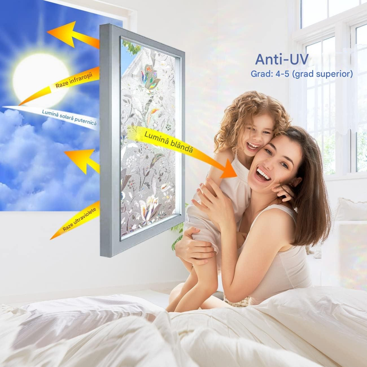 folie geam decorativa lalea 3d intimitate multicolor MaffStuff [6]