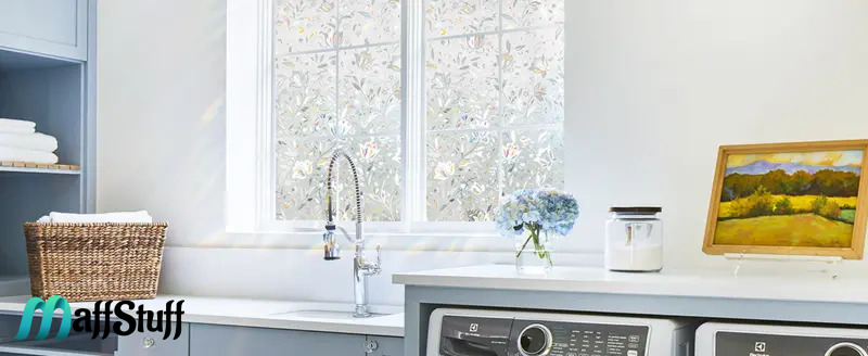 Folie Decorativa Geamuri, Model Floral Lalea 3D, Folie Decorativa Pentru Geam Folie autocolanta geam Folie Geam Folie autocolanta geam termopan Folie geam sa nu se vada din exterior Folie geam termopan sa nu se vada in casa Folie adeziva pentru geam [8]