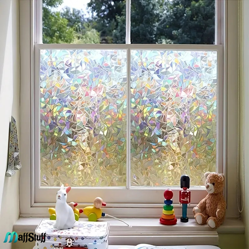 Folie Decorativa Geamuri, Pentru Intimitate si Protectie Solara, Folie Decorativa Pentru Geam Folie Geam Folie geam sa nu se vada din exterior Folie geam termopan sa nu se vada in casa Folie sablata Folie mata pentru geam Folie adeziva pentru geam [14]