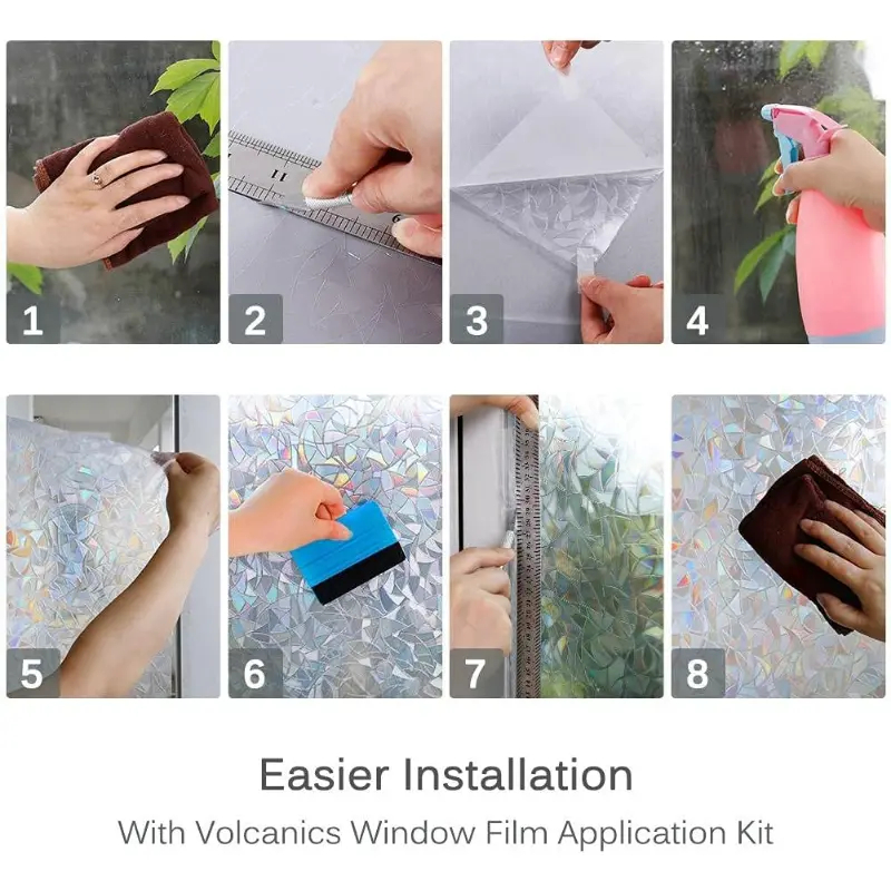 Folie Decorativa Geamuri, Pentru Intimitate si Protectie Solara, Folie Decorativa Pentru Geam Folie Geam Folie geam sa nu se vada din exterior Folie geam termopan sa nu se vada in casa Folie sablata Folie mata pentru geam Folie adeziva pentru geam [19]