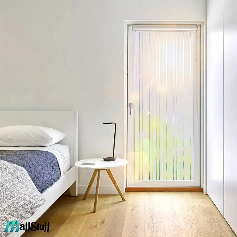 Folie Decorativa Pentru Geam, Dungi Mate Pentru Intimitate si Protectie Solara, Folie Decorativa Pentru Geam Folie autocolanta geam Folie Geam Folie autocolanta geam termopan Folie geam sa nu se vada din exterior Folie geam termopan sa nu se vada in casa Folie sablata Folie mata pentru geam Folie adeziva pentru geam [29]