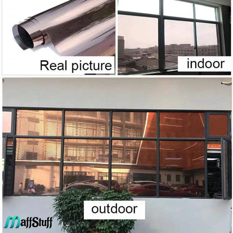 Folie Geam Folie Geamuri cu Efect de Oglinda Folii ferestre Folie reflexiva pentru geam Folie autocolanta geam termopan Folie geam sa nu se vada din exterior Folie geam termopan sa nu se vada in casa [6]