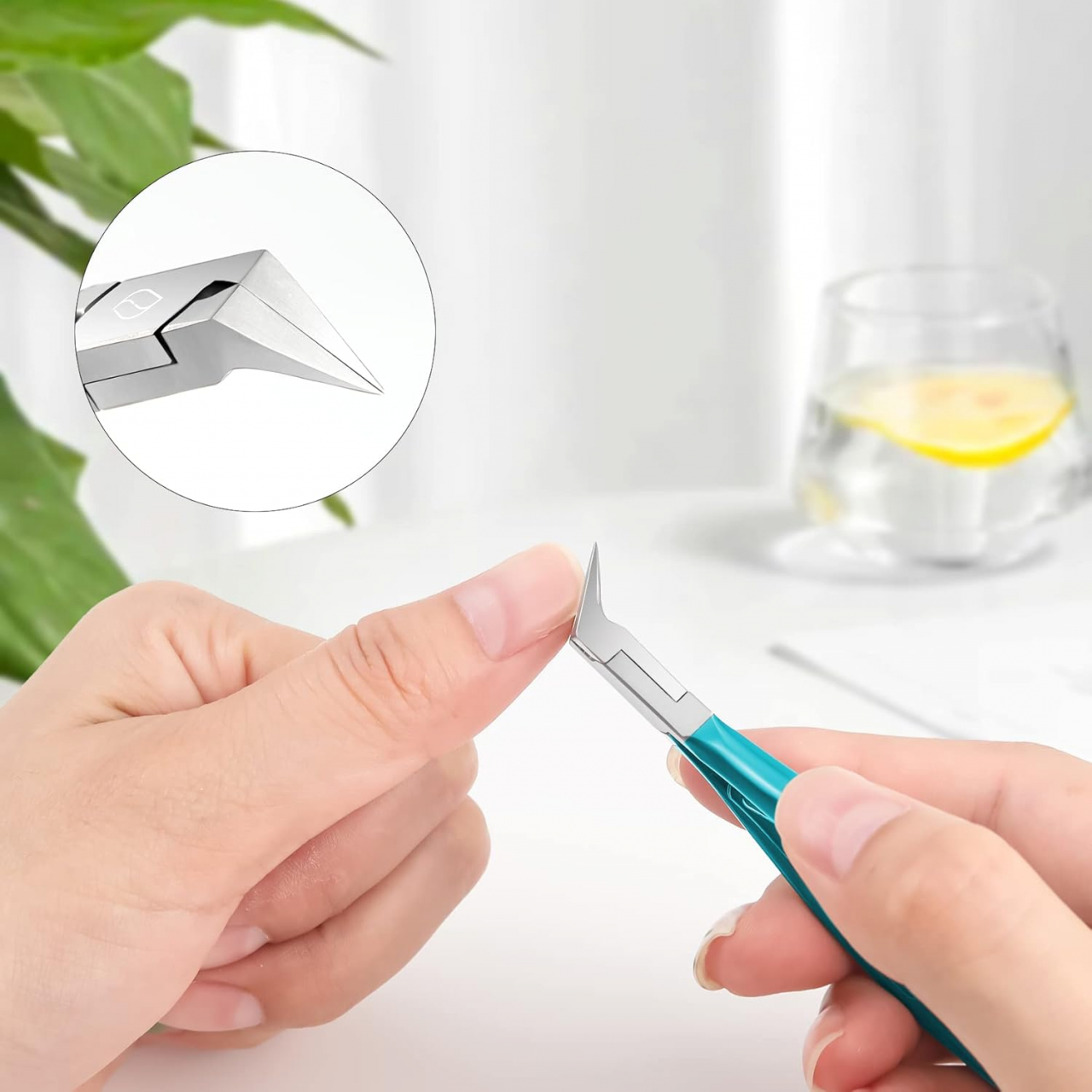 Forfecuță Profesională pentru Manichiură & Pedichiură – Cap Drept 120°, Design Ergonomic, Manevrabilitate Ușoară [11]