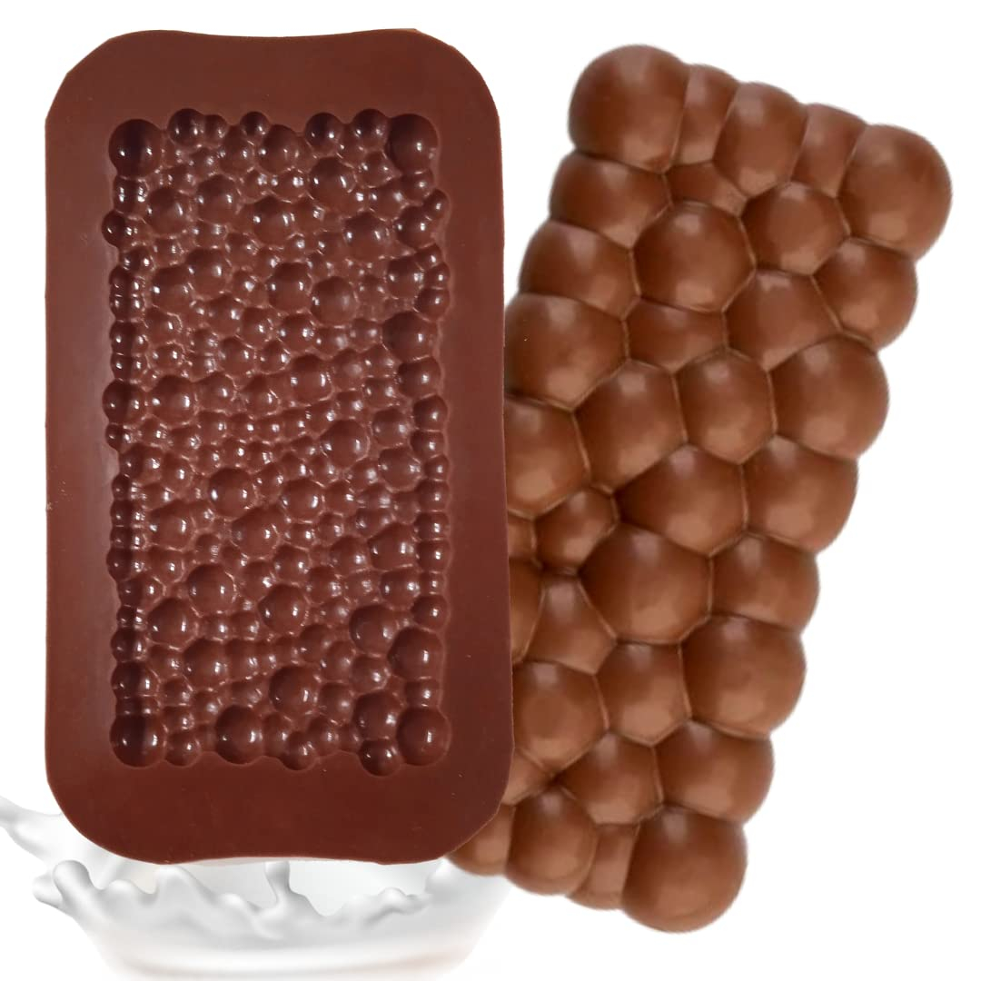 Creează deserturi fine cu forma din silicon alimentar pentru ciocolată Dubai cu umplutură de cataif. Dimensiuni 25x13 cm, material antiaderent și flexibil, ideală pentru praline, bomboane și ciocolată artizanală. Reutilizabilă, ușor de curățat și fără BPA. [13]