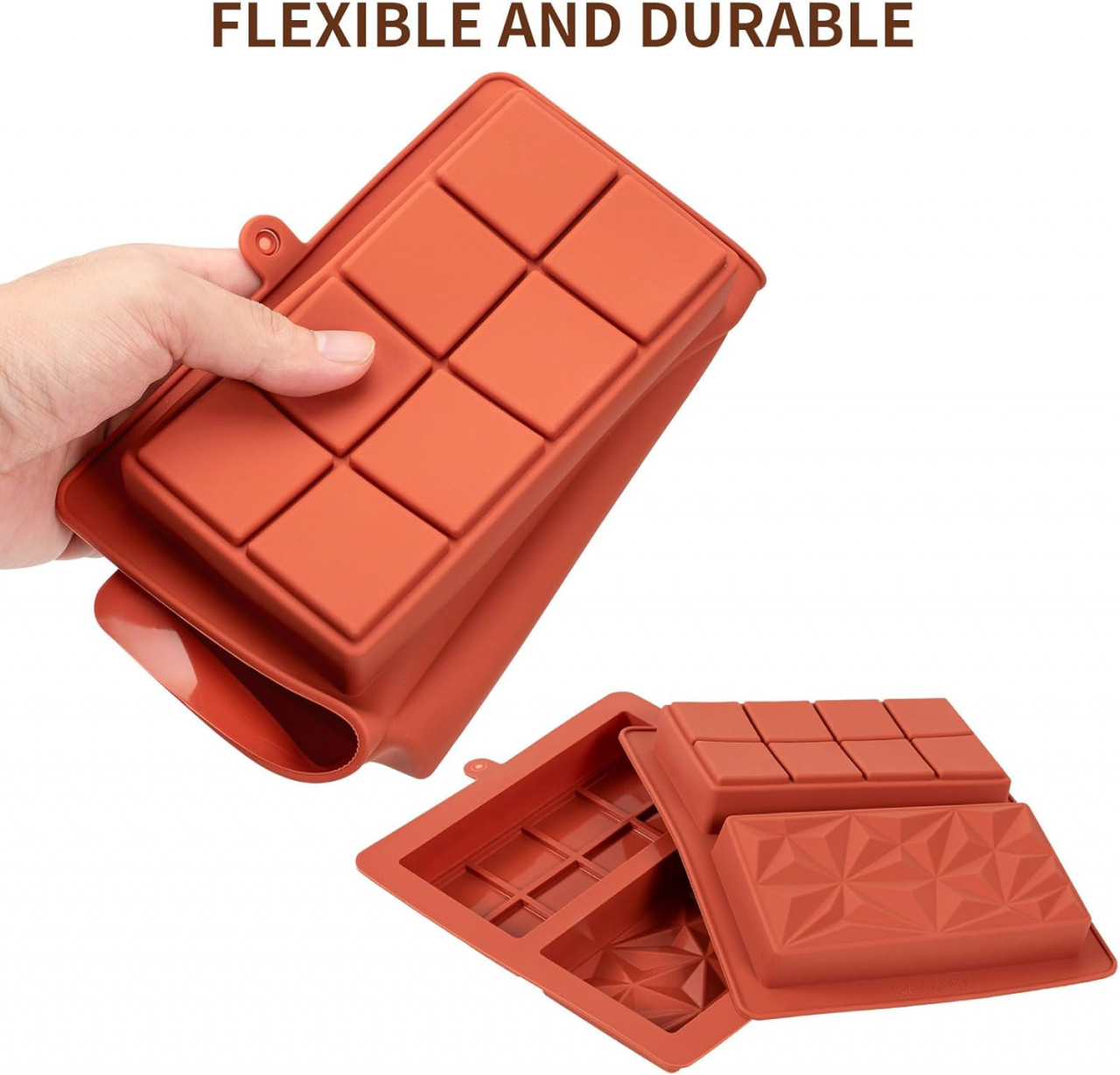 Formă Silicon Ciocolată Dubai – 25x13 cm, Maro, Ideală pentru Deserturi Fine [3]