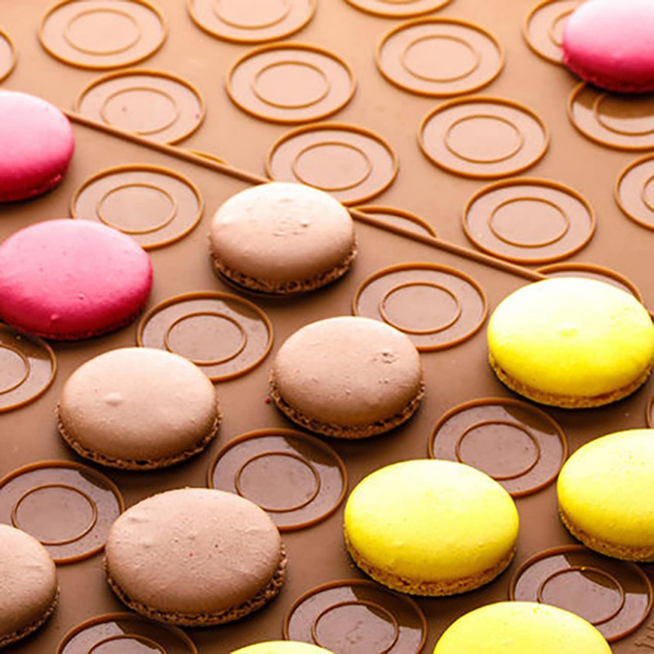 Formă Silicon pentru Macarons – Tavă 30 Sloturi, Antiaderentă, Perfectă pentru Prăjituri [19]