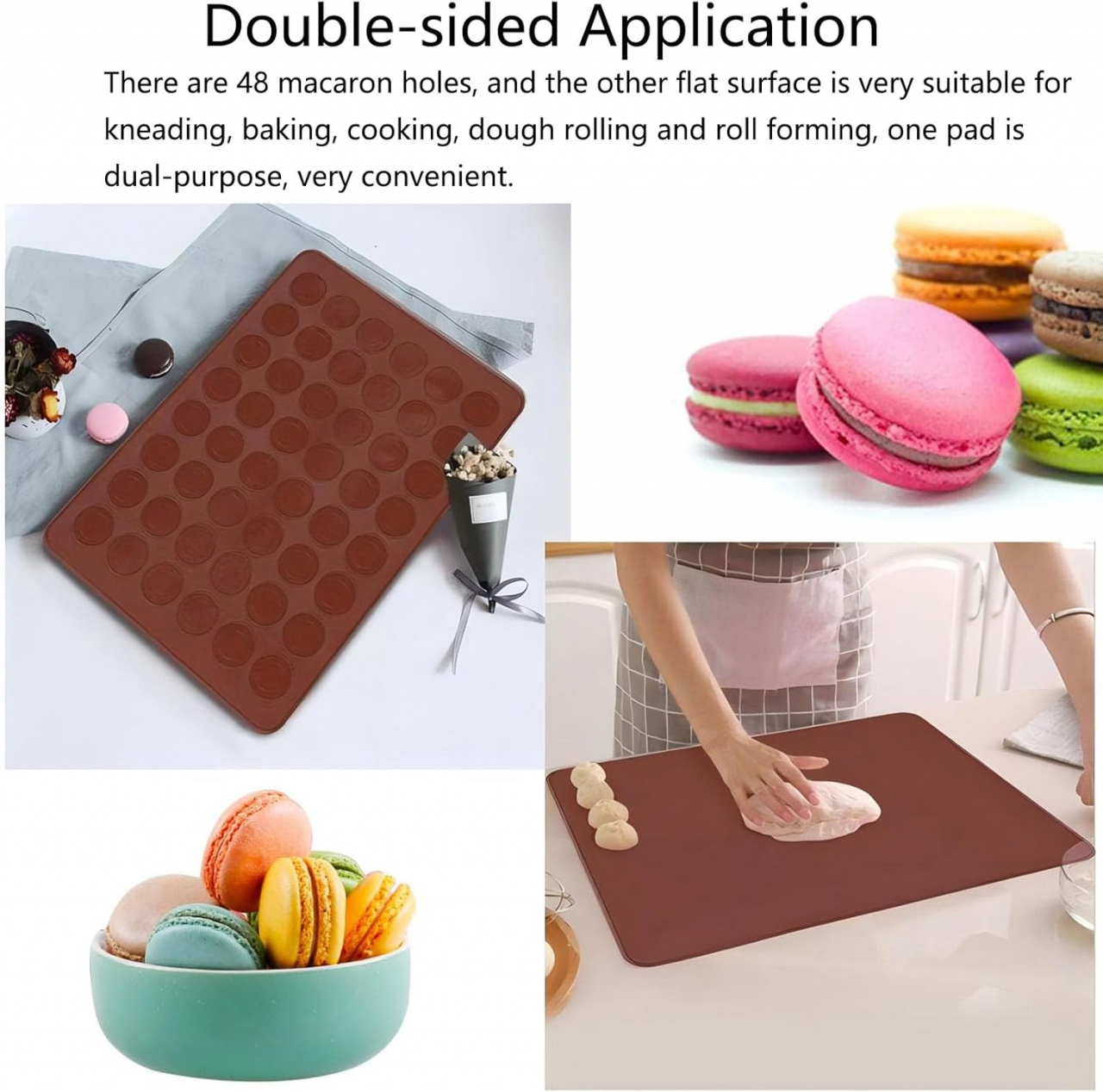 Formă Silicon pentru Macarons – Tavă 30 Sloturi, Antiaderentă, Perfectă pentru Prăjituri [10]