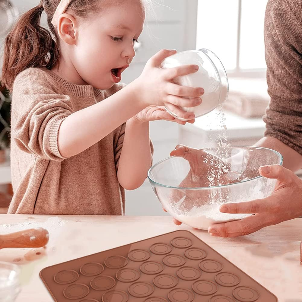 Formă Silicon pentru Macarons – Tavă 30 Sloturi, Antiaderentă, Perfectă pentru Prăjituri [14]