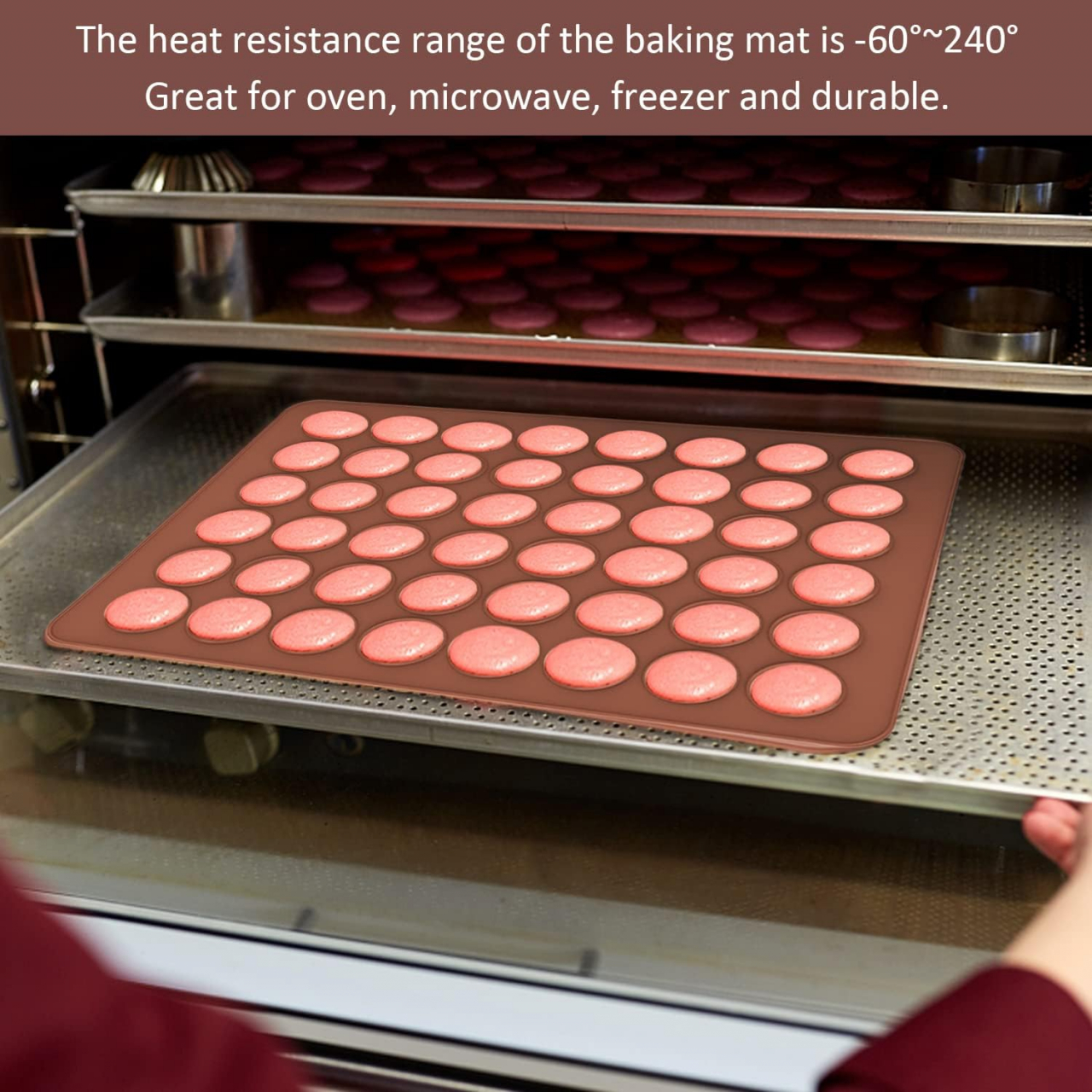 Formă Silicon pentru Macarons – Tavă 30 Sloturi, Antiaderentă, Perfectă pentru Prăjituri [21]