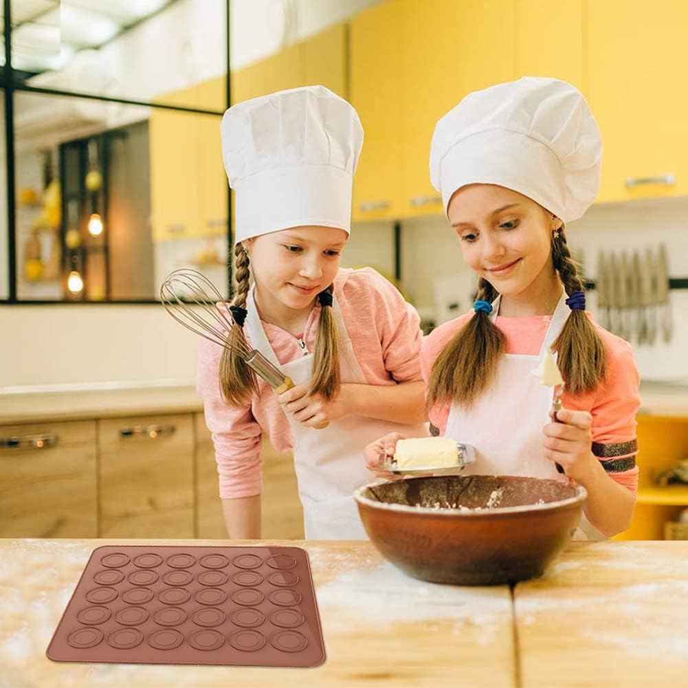 Formă Silicon pentru Macarons – Tavă 30 Sloturi, Antiaderentă, Perfectă pentru Prăjituri [12]