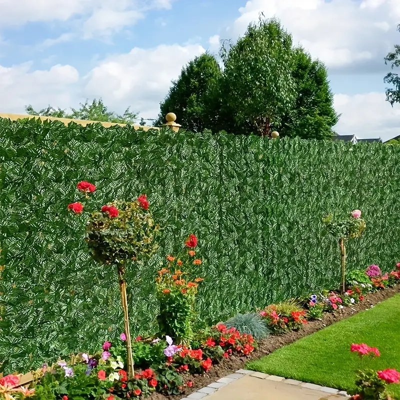 Gard Viu Verde Artificial – Umbra Naturală pentru Spații Exterioare [4]