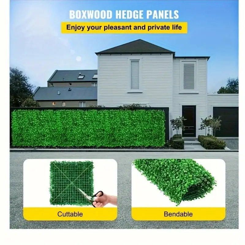 Gard Viu Verde Artificial – Umbra Naturală pentru Spații Exterioare [15]