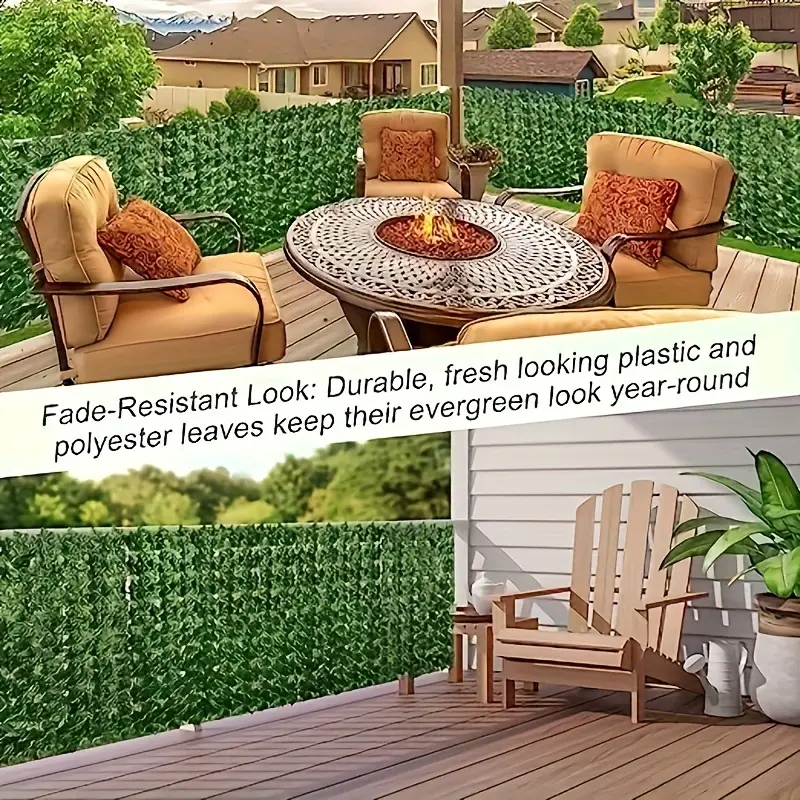 Gard Viu Verde Artificial – Umbra Naturală pentru Spații Exterioare [6]