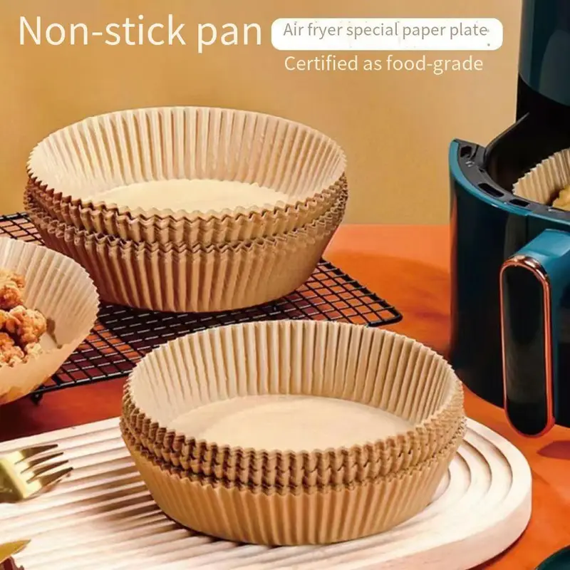 Hârtie de Copt pentru Air Fryer – Set 50 Bucăți, Antiaderentă și Termorezistentă [10]