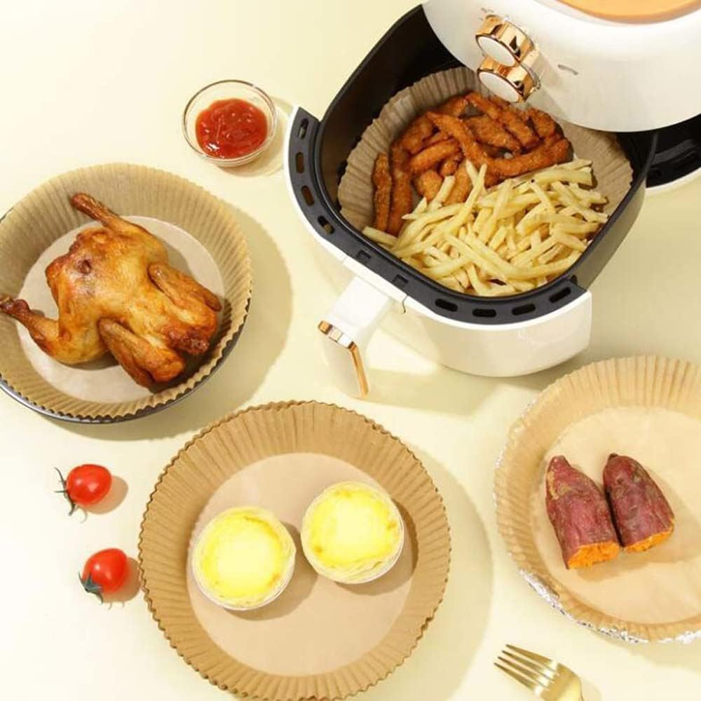 Hârtie de Copt pentru Air Fryer – Set 50 Bucăți, Antiaderentă și Termorezistentă [5]